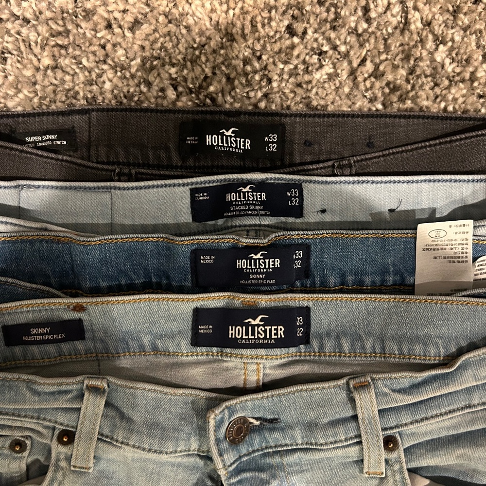 Hollister jeans(4pairs)